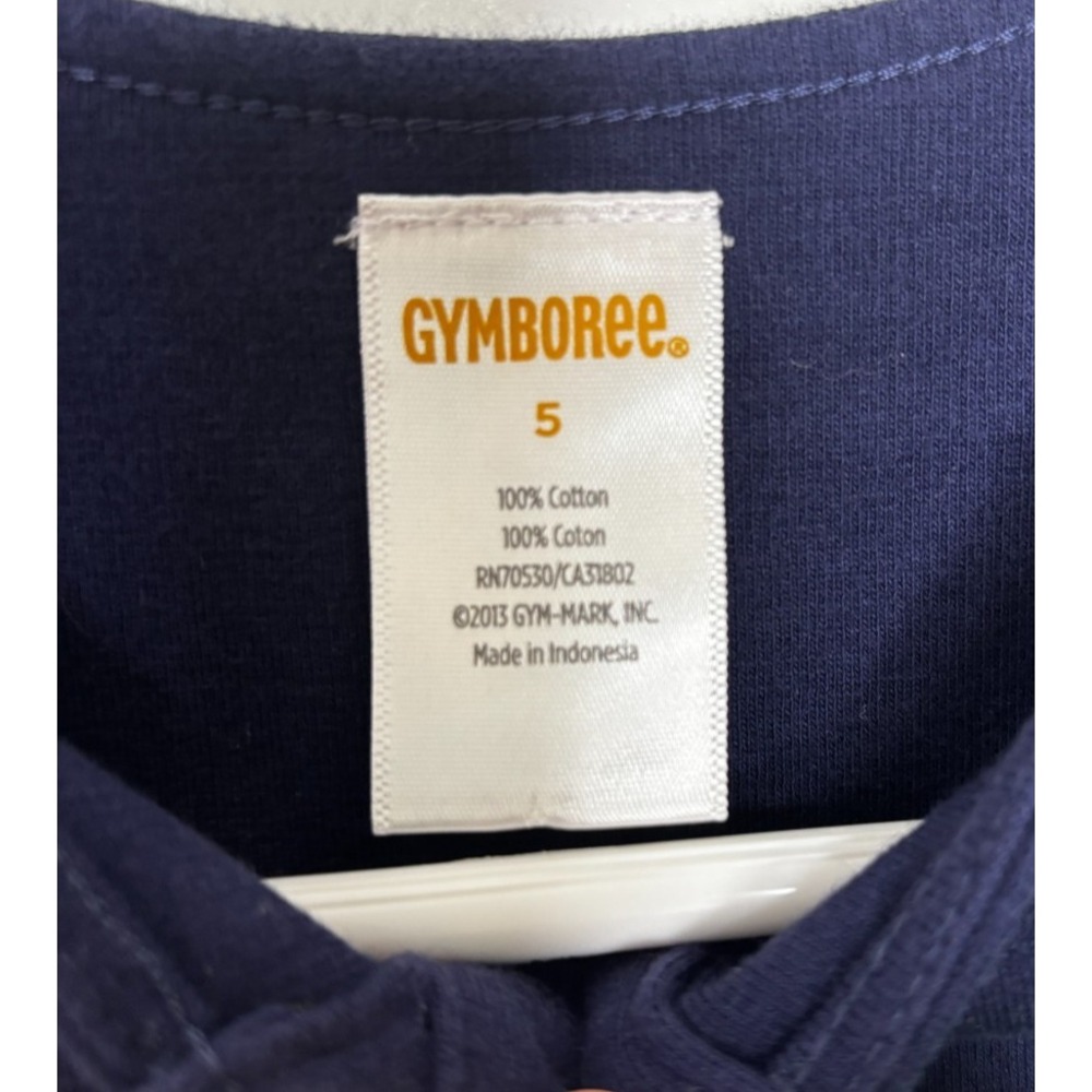 Gymboree Girls Color Block Dress Short Sleeve Navy‎ Blue Green Size 5 - Picture 3 of 4